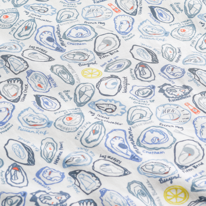 Oysters Two Piece Kids Pajamas - Pearl Blue|7375