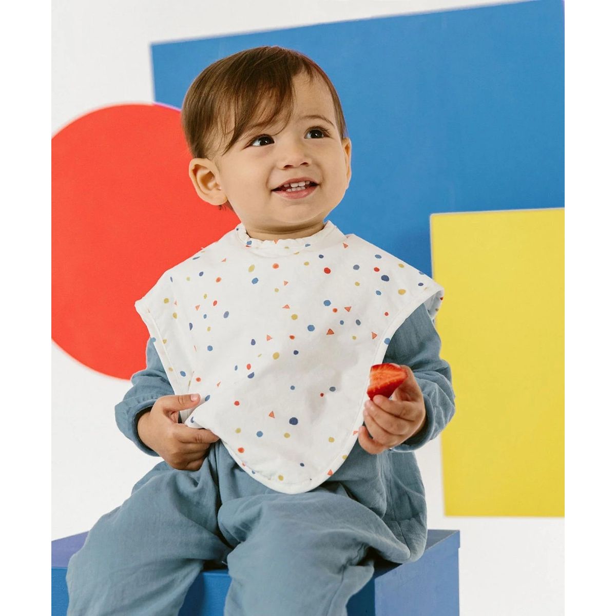 Waterproof Bib, Signature Dot|1014