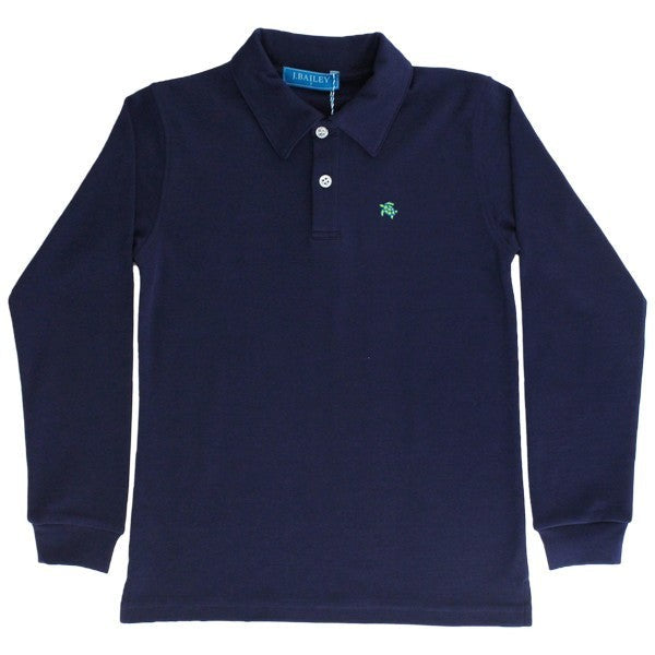 Harry L/S Polo- Navy|5154