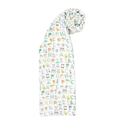 NYC Alphabet Soup Shawl Blanket