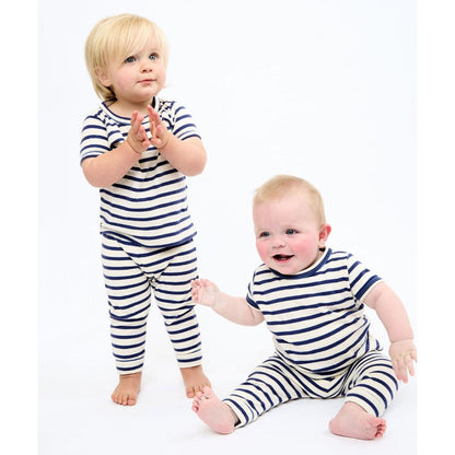Andy Baby Legging, Navy Stripe|9397