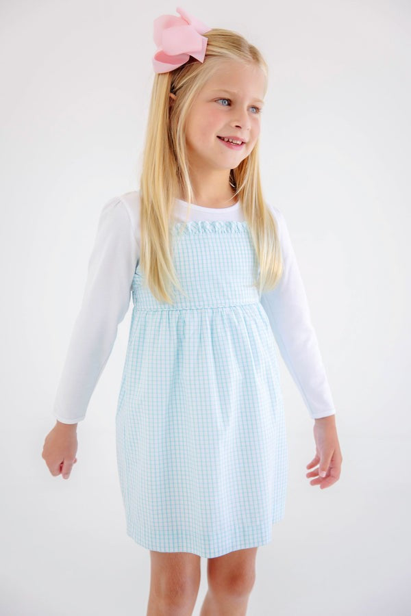 Long Sleeve Penny`s Play Onesie - Worth Ave White|12738