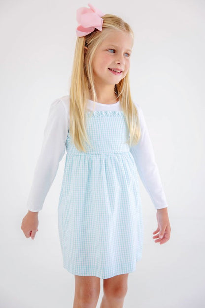 Long Sleeve Penny`s Play Onesie - Worth Ave White|12738
