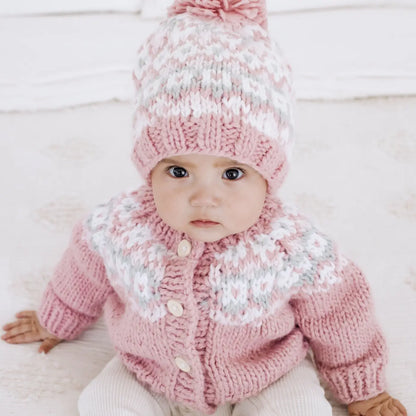 Fairisle Rosy Cardigan Sweater