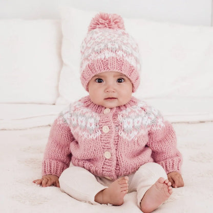 Fairisle Rosy Cardigan Sweater
