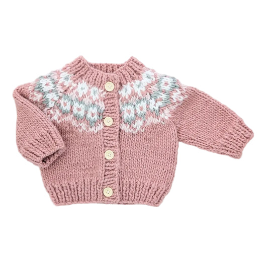 Fairisle Rosey Cardigan Sweater
