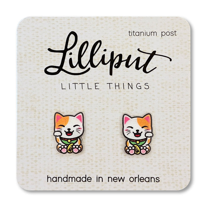 Lucky Cat Earrings