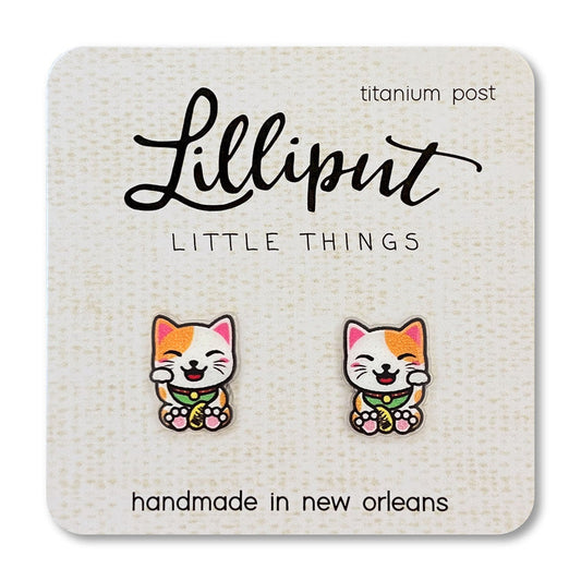 Lucky Cat Earrings