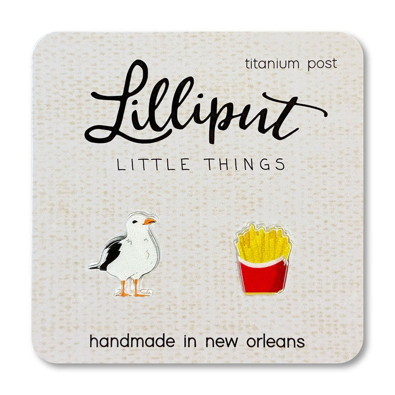 Seagull & French Fries Earring