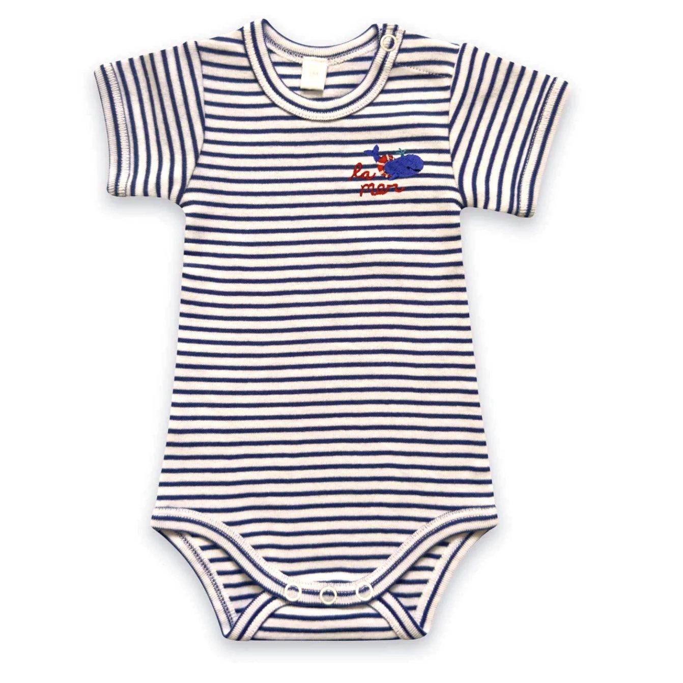La Mer Whale Embroidered Bodysuit