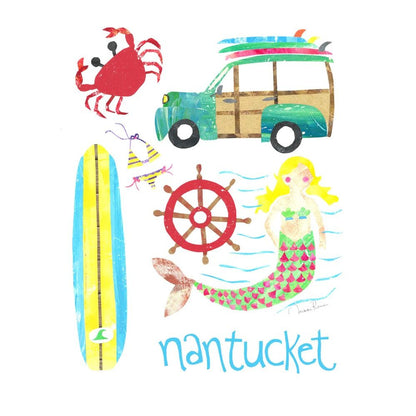Nantucket Mermaid Collage