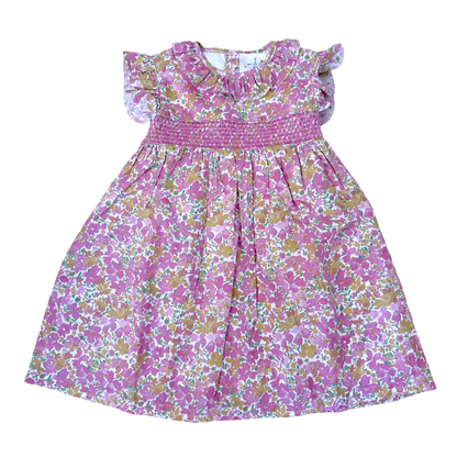Elle Pink Smocking Dress