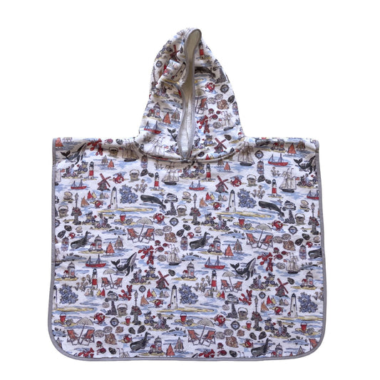Nantucket Print Swim Poncho - Voyager's Lens