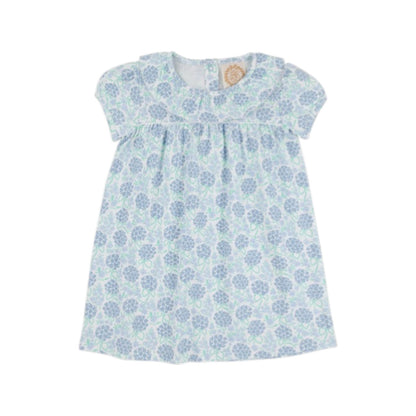 Short Sleeve Ramona Ruffle Hydrangea Dress