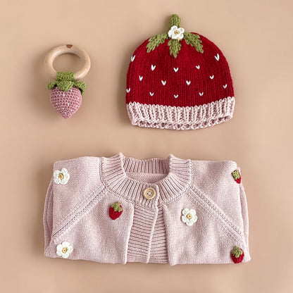Addie Strawberry Beanie Hat