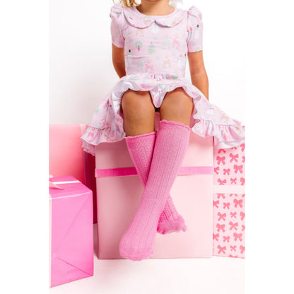 Taffy Frill Knee High Socks