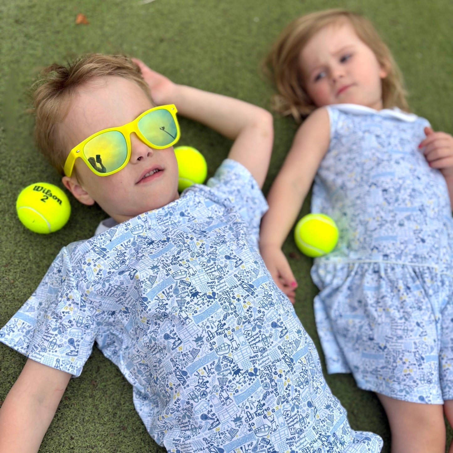 Tennis Kids Camp Set Blue