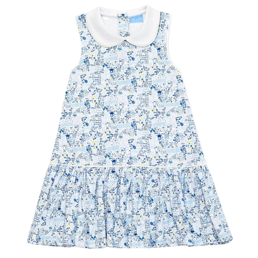 Tennis Girls Posie Play Dress Blue