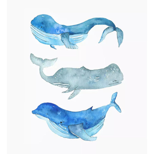 Whale Trio Print